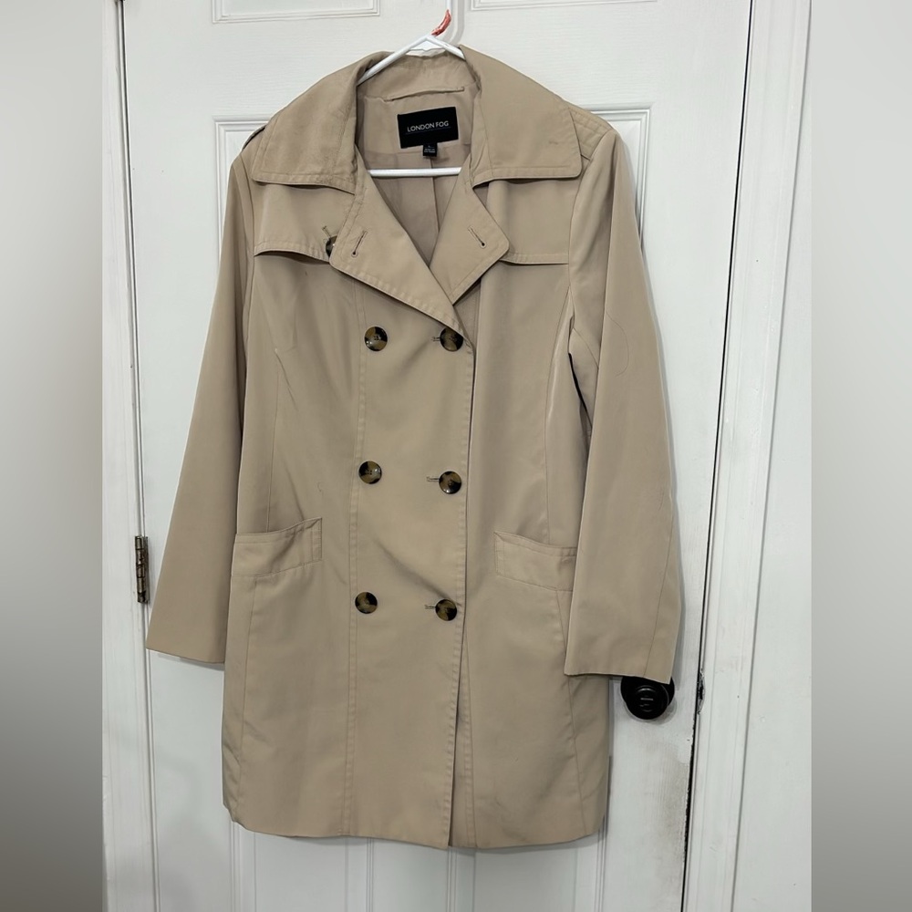 London Fog Beige Trench Coat
